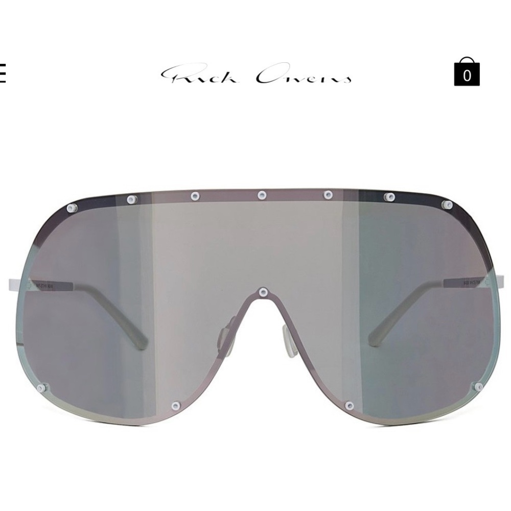 Rick Owens Mirrored Shield Sunglasses